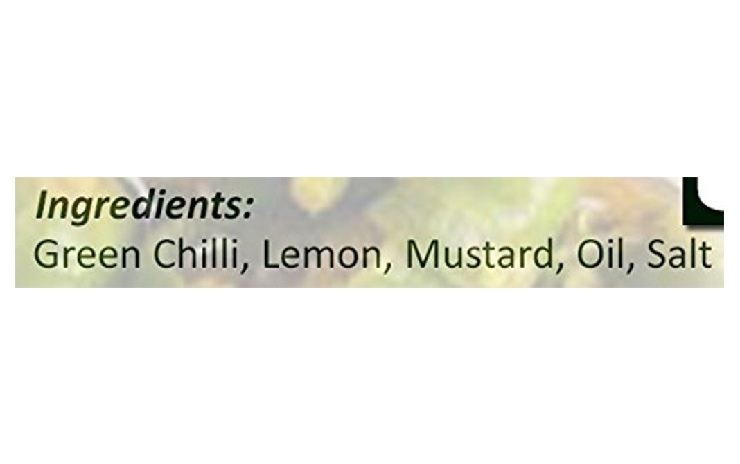 AFP Green Chilli Pickle    Plastic Jar  200 grams